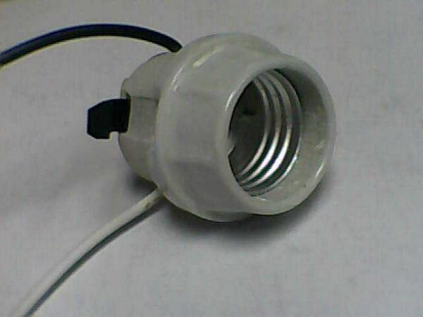Socate Porcelana E-27 Tope Ojo Buey C/Cable