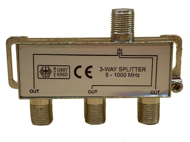 Spliter Plata 1 Entrada y 3 Salidas