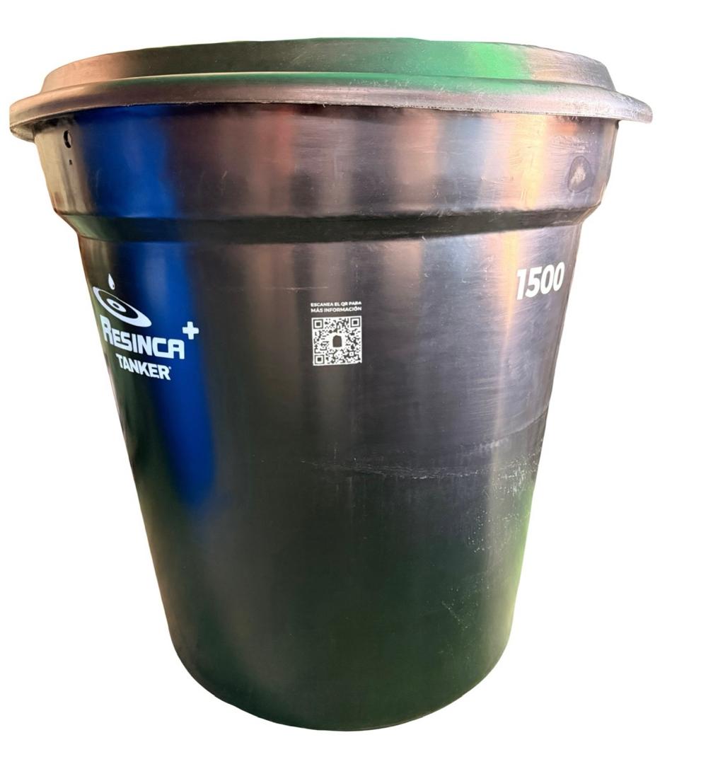 tanque conico 1500 litros resinca negro