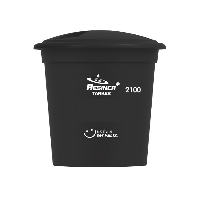 tanque conico 2100 litros resinca negro