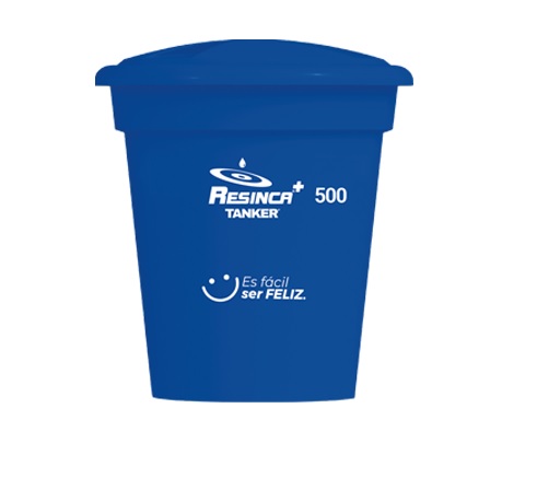 tanque conico 500 litros resinca azul