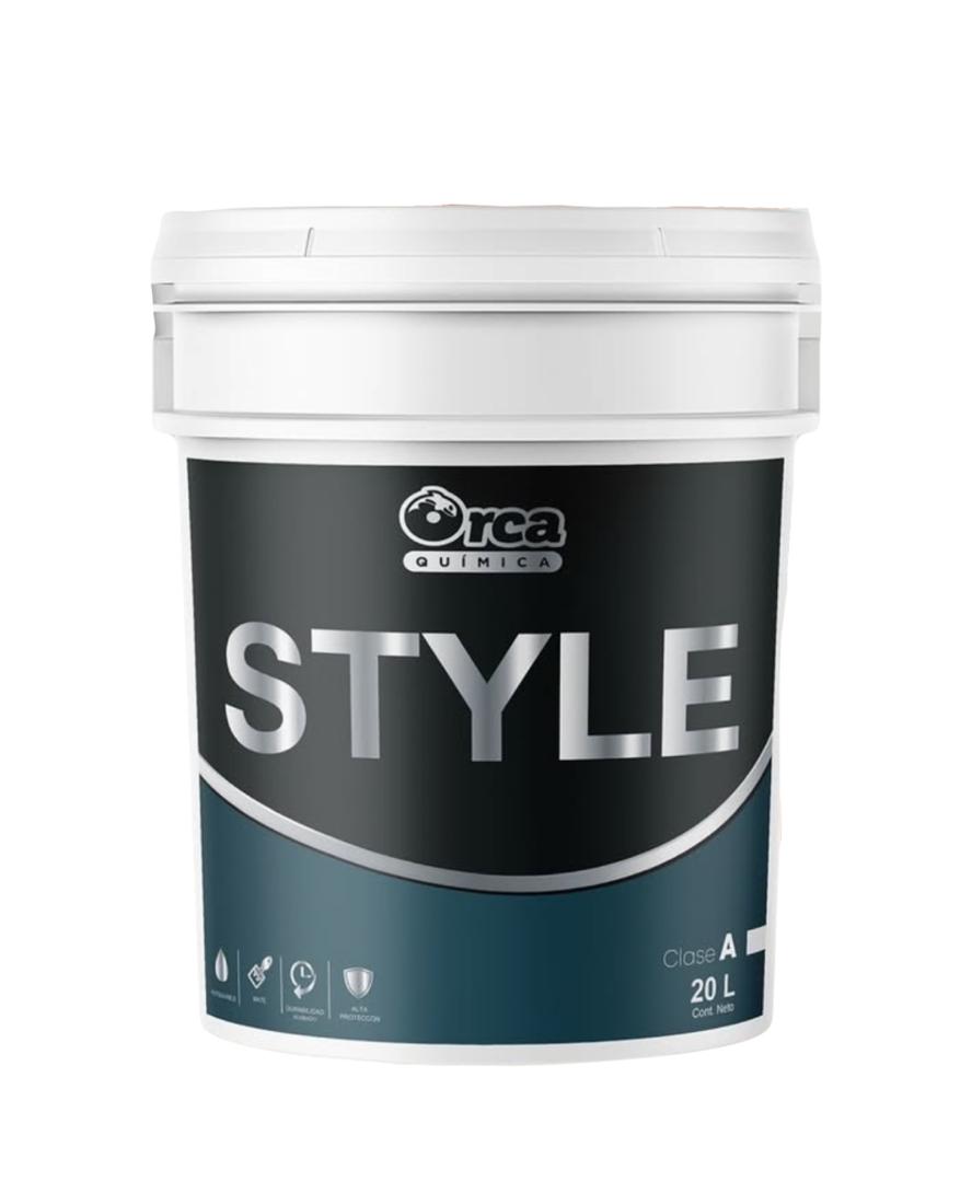 pintura style satinado cuñete gris cemento