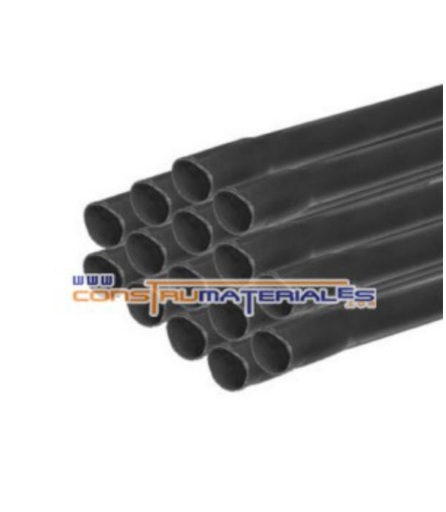Tubo Electricidad 1.1/2" X 3Ml Negro Economico