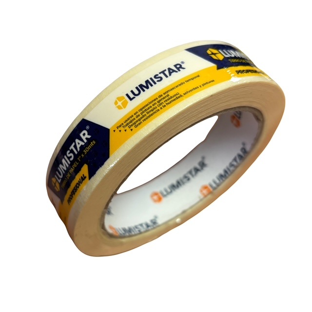 Tirro de Papel Profesional 1" X 30 Metros Lumistar