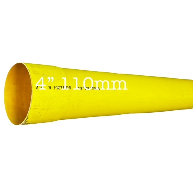 Tubo Aguas Negras 110Mm 4" X 3 Ml Amarillo Oscuro Generico