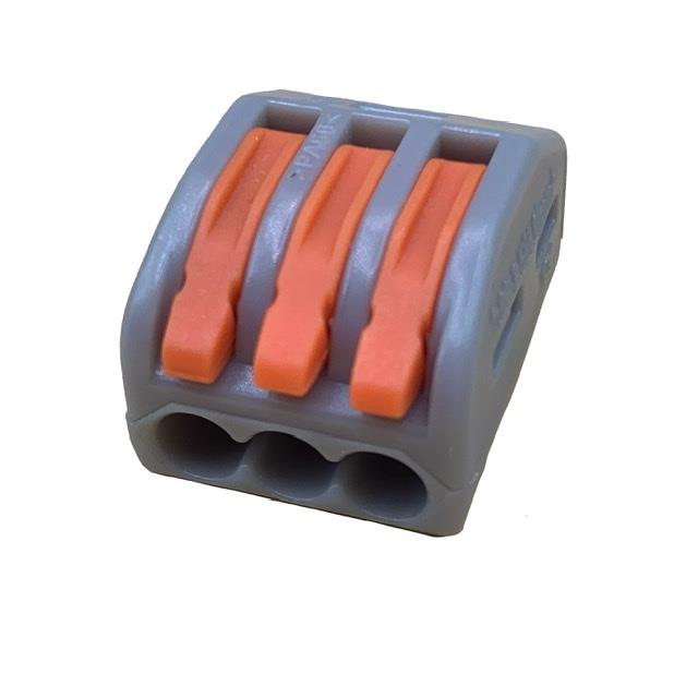 Mini Conector para Cable Electrico 3 Vias
