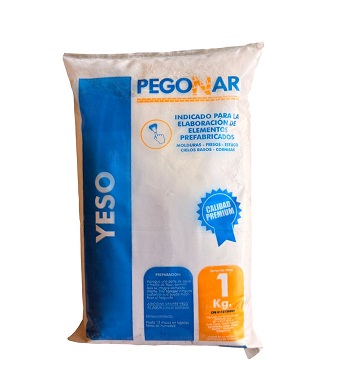 Yeso Blanco 1Kg Pegonar