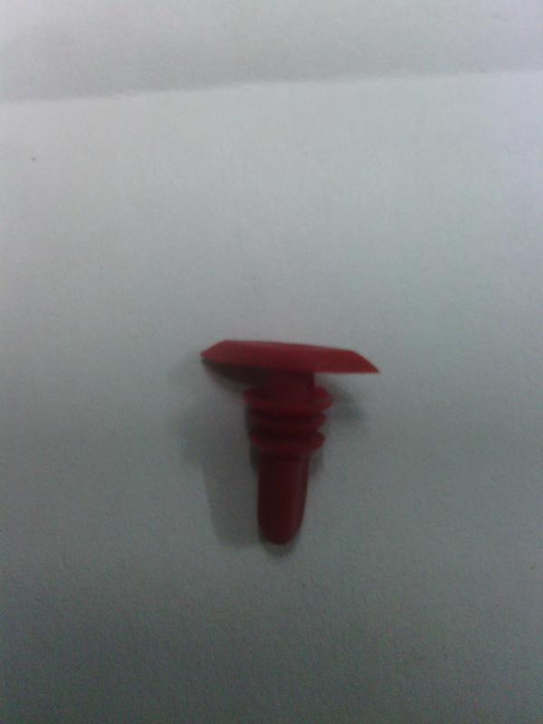 Clip P/Goma Rojo Nylon
